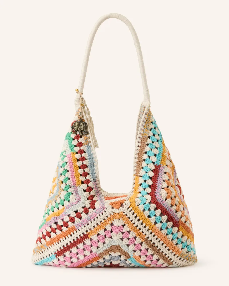 ANOKHI Beuteltasche pink Ecru