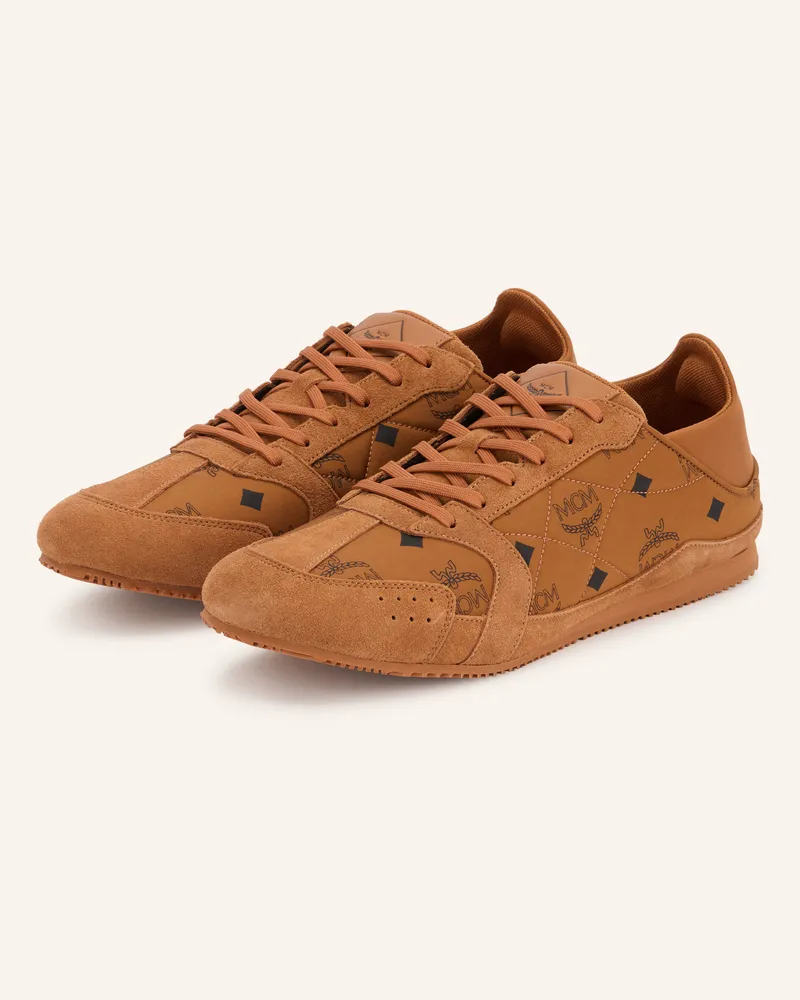 MCM Sneaker Federlite braun Cognac