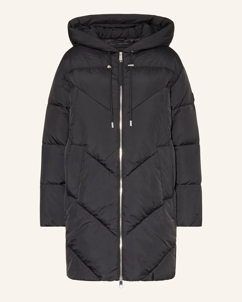 HUGO BOSS Steppmantel Piapolly schwarz Schwarz