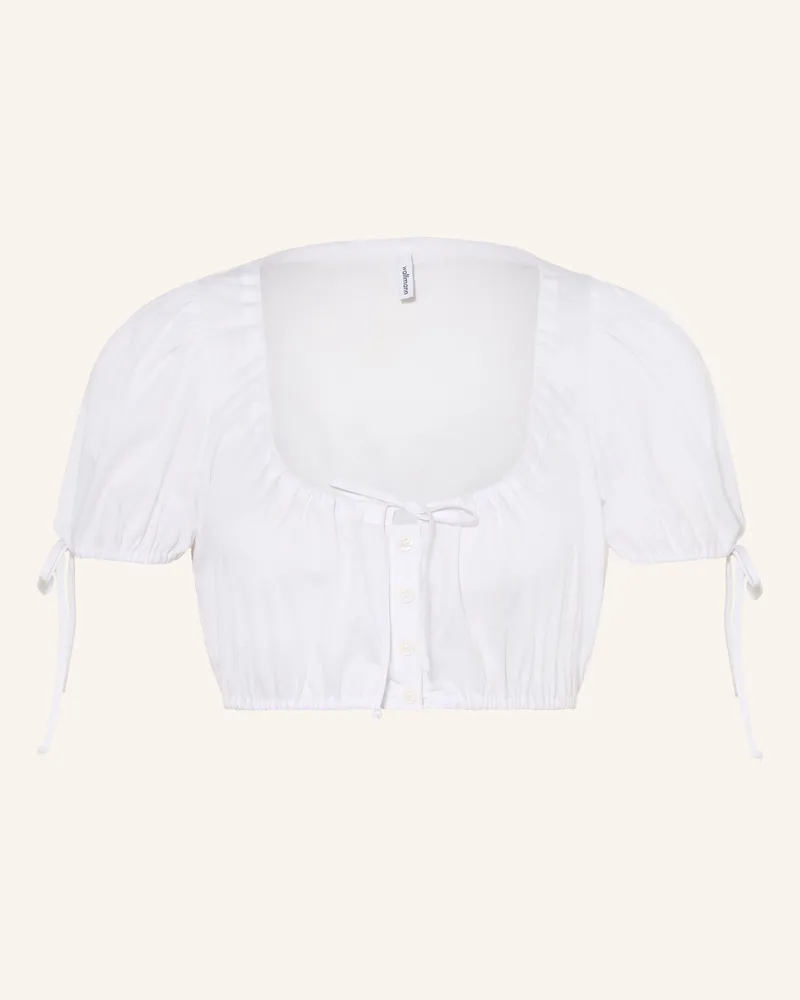 Wallmann Dirndlbluse weiss Weiss