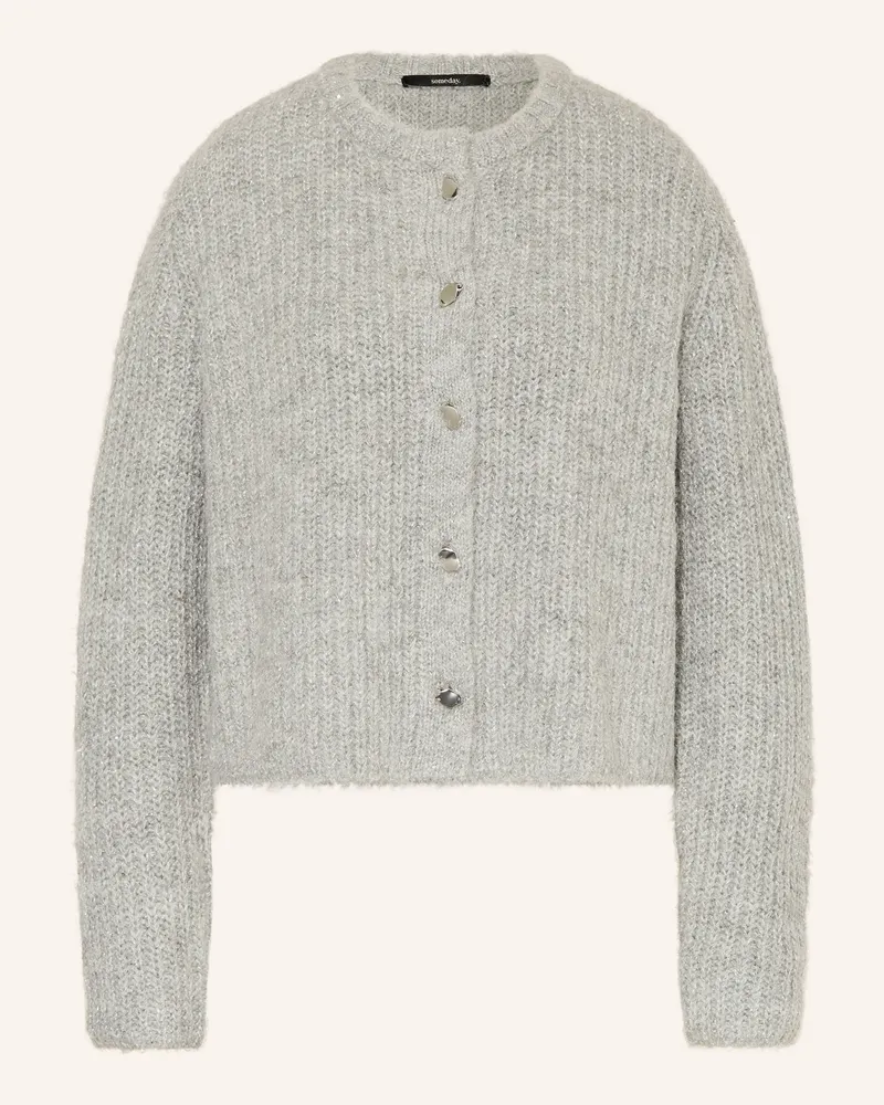 someday. Strickjacke Tiah Mit Glitzergarn grau Grau