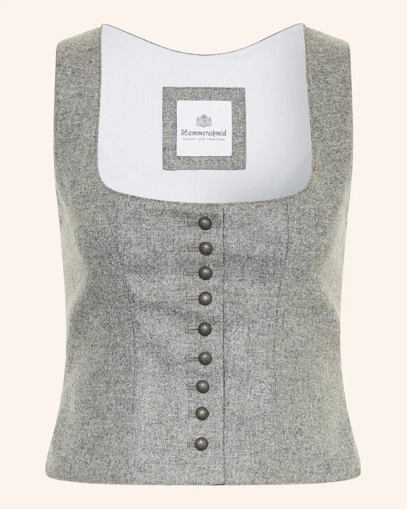 Hammerschmid Trachtenmieder Grado grau Grau
