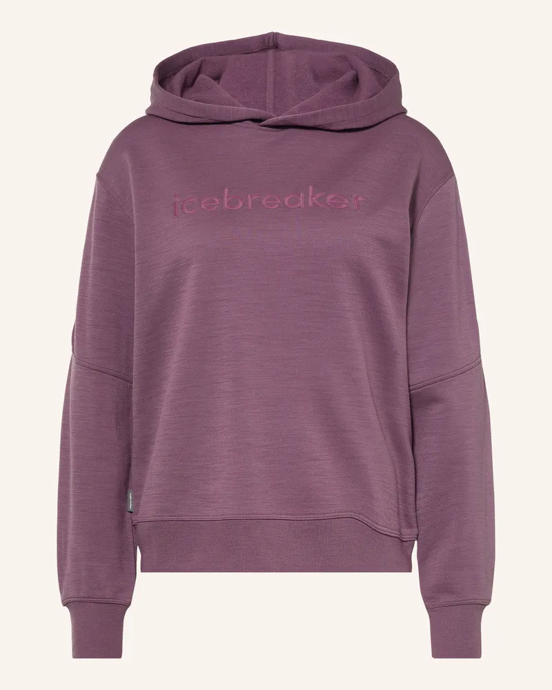 Icebreaker Hoodie 360 Realfleece Elemental Aus Merinowolle lila Lila