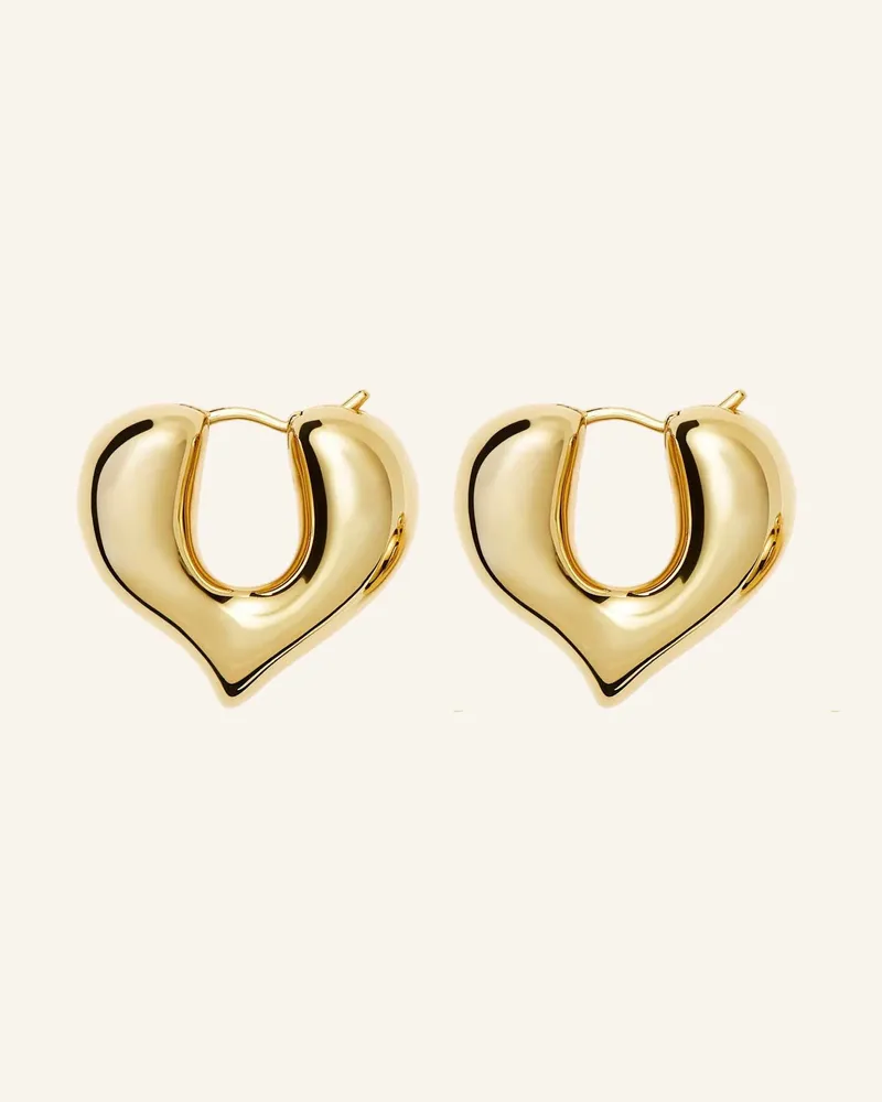 Missoma Creolen Molten Heart Medium Hoop Earrings By Glambou gold Gold