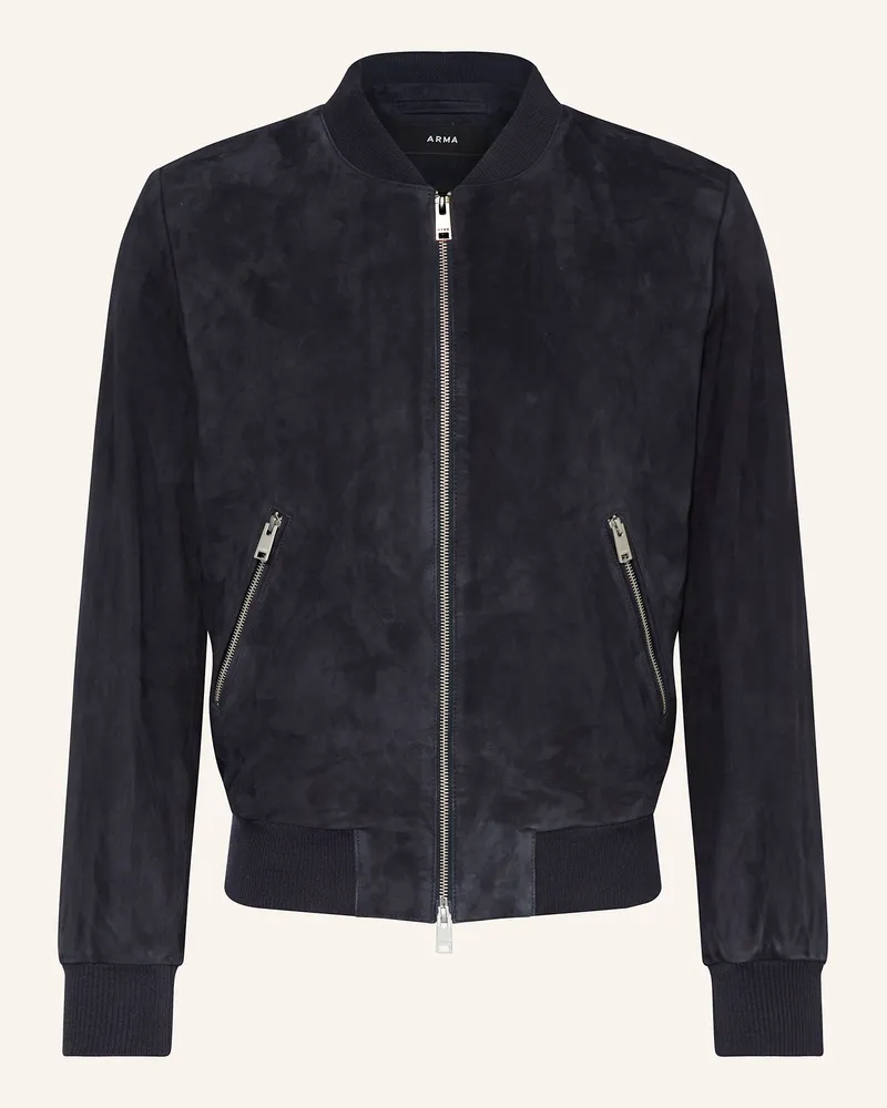 Arma Lederblouson Didier blau Dunkelblau