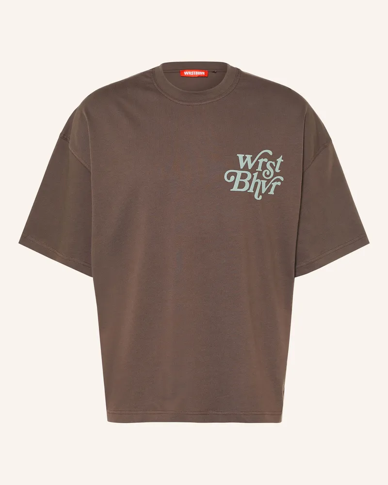 WRSTBHVR T-Shirt Reed v3 braun Dunkelbraun