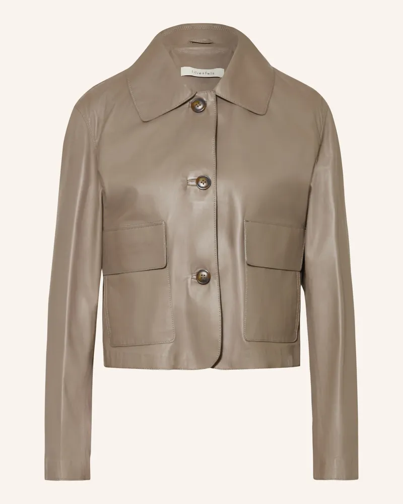 lilienfels Lederjacke beige Taupe