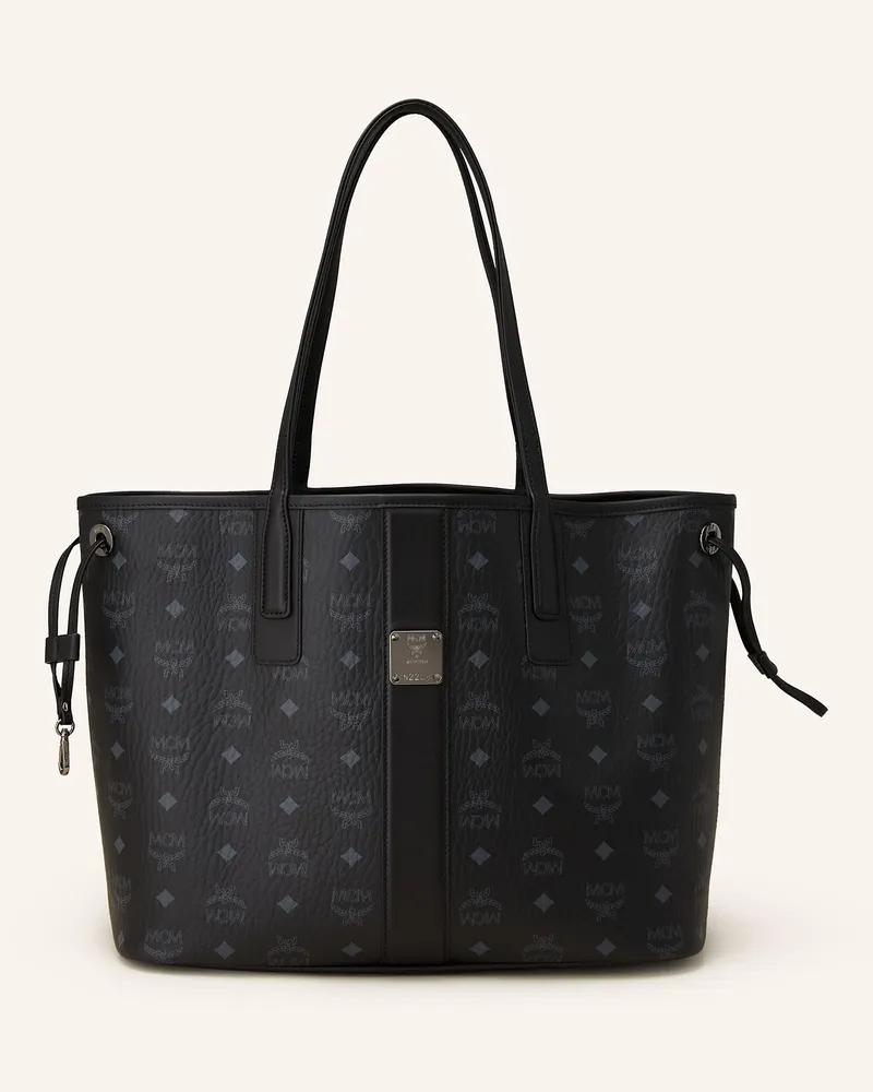 MCM Shopper LIZ MEDIUM zum Wenden mit Pouch Schwarz