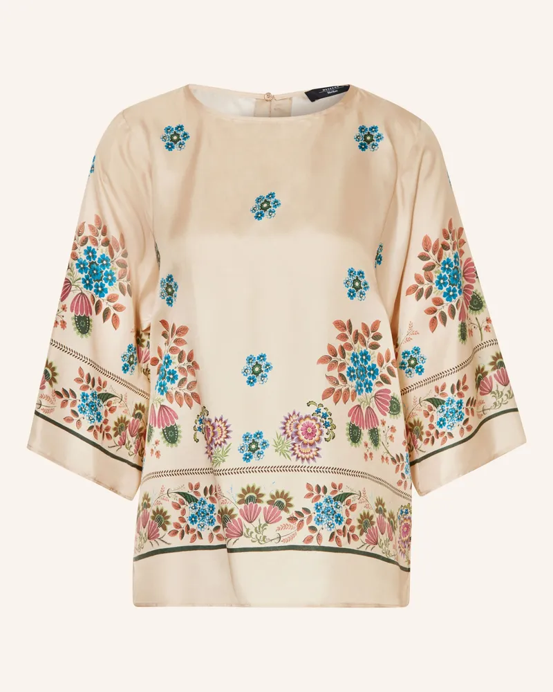 Max Mara Blusenshirt Wkdsamba Mit 3/4-Arm Aus Seide beige Beige