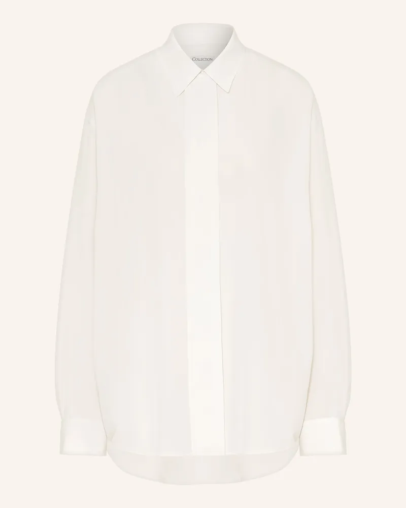 Calvin Klein Hemdbluse Amari Aus Seide weiss Creme