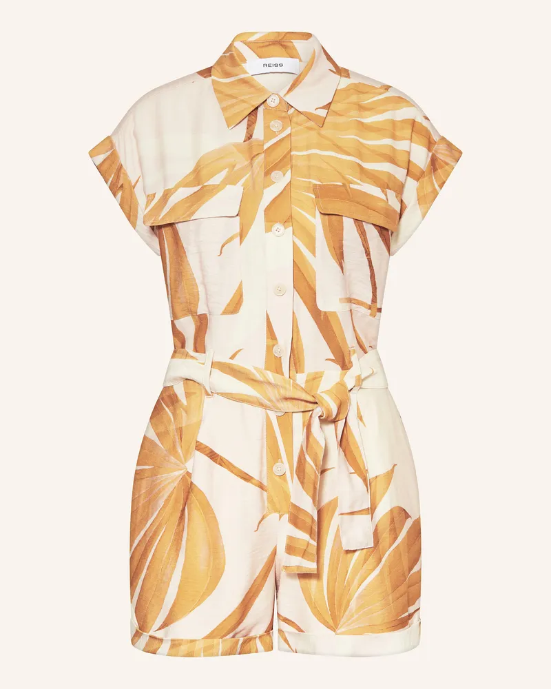 Reiss Jumpsuit Harri gelb Ecru