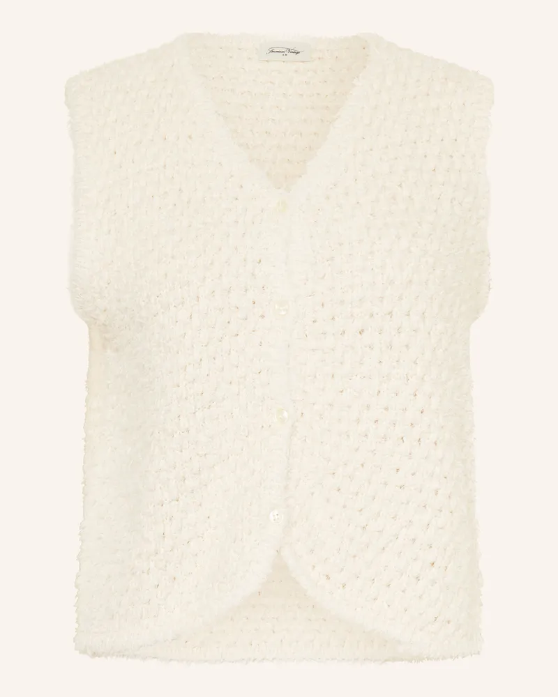 American Vintage Strickweste CYANBAY Ecru