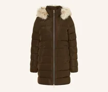Daunenmantel mit abnehmbarem Kunstpelz