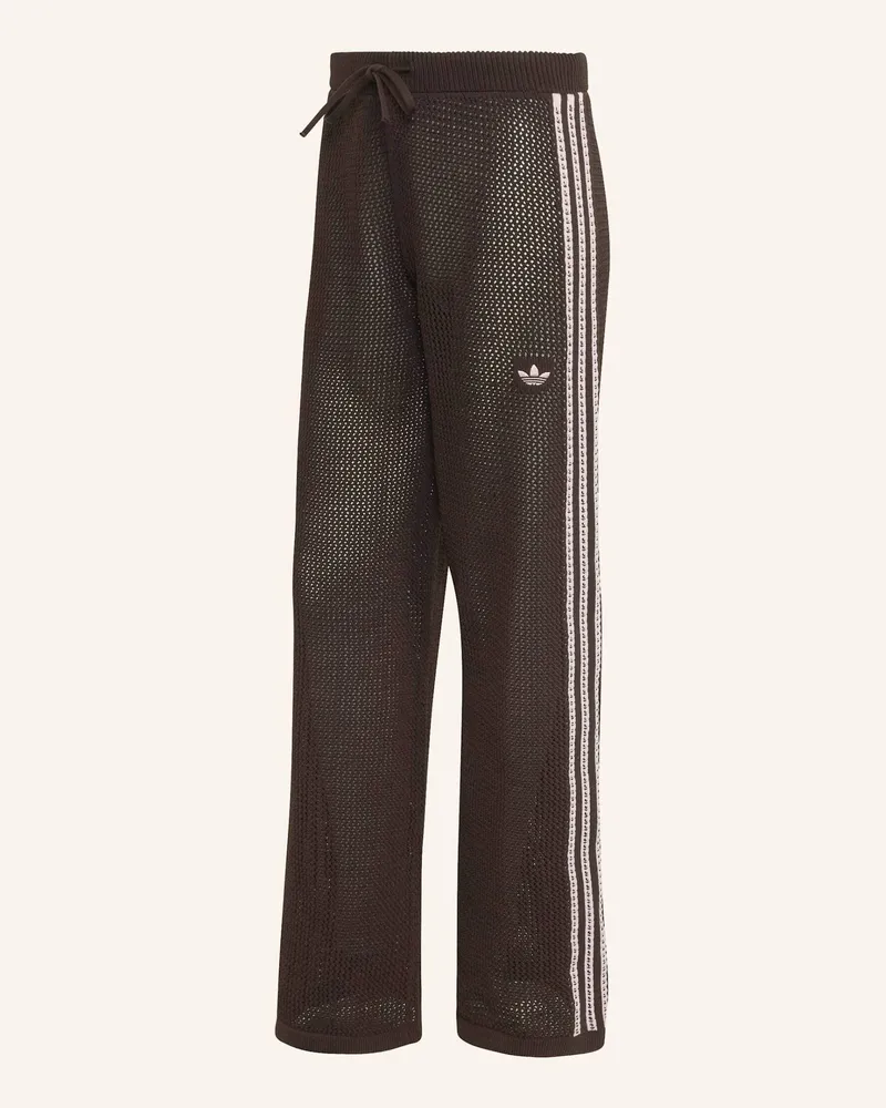 adidas Gestrickte Gehäkelte Firebird Trainingshose braun Braun