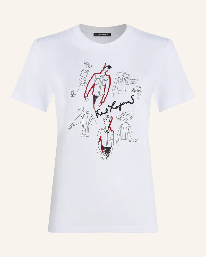 Karl Lagerfeld T-Shirt weiss Weiss