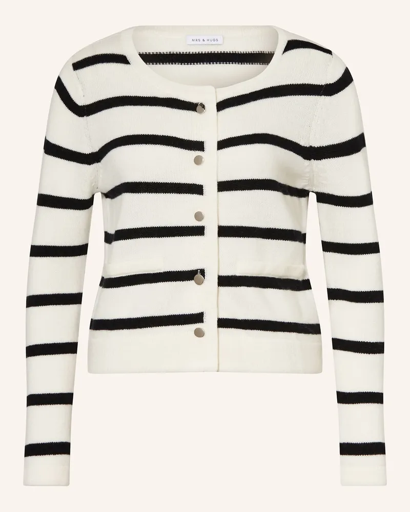 Mrs & HUGS Strickjacke Ecru