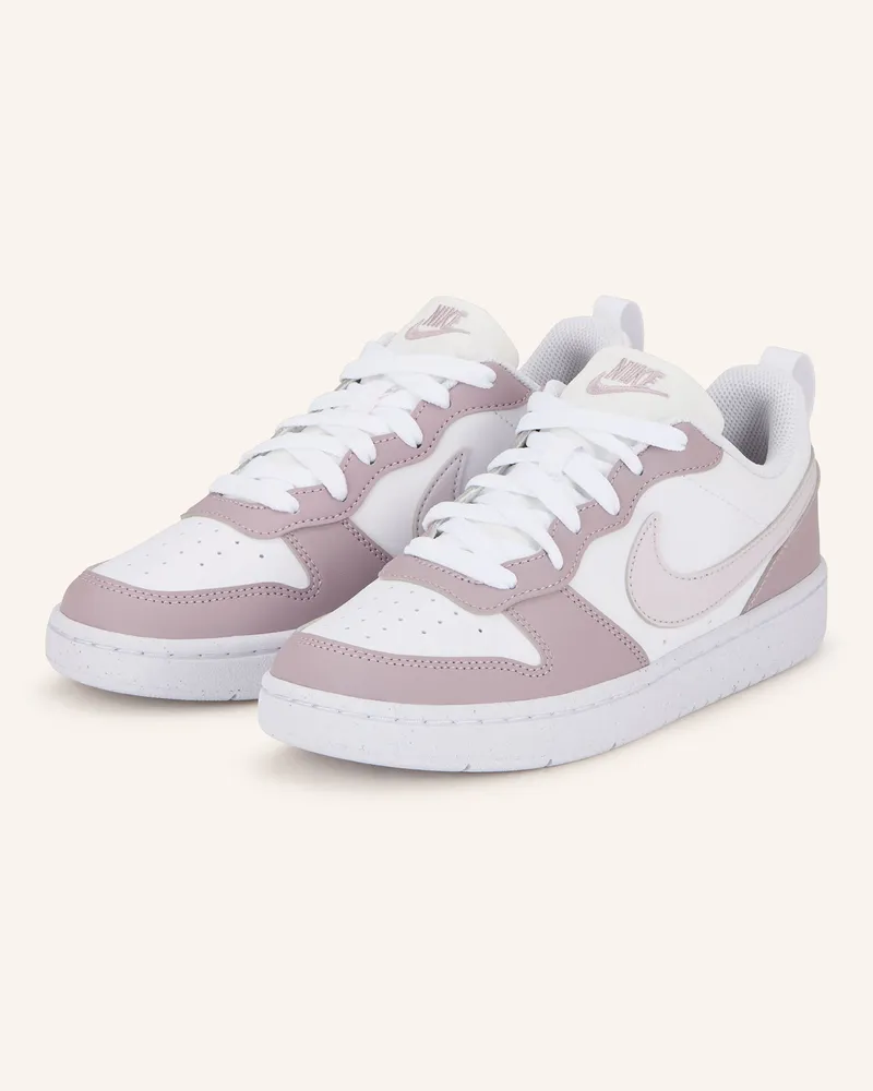 Nike Sneaker Court Borough Low Recraft lila Weiss