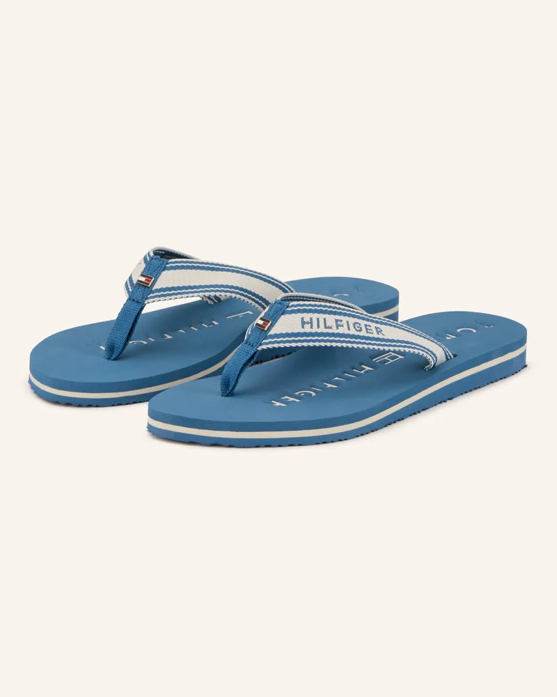 Tommy Hilfiger Zehentrenner blau Blau