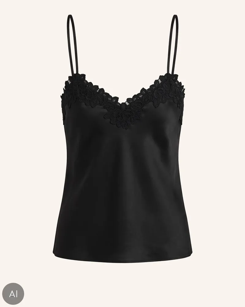 Guess Top schwarz Schwarz
