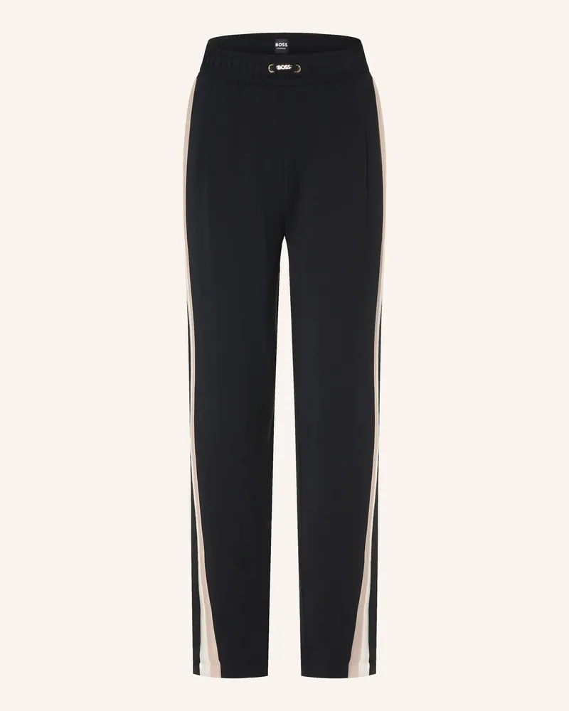 HUGO BOSS Lounge-Sweatpants Mirage Mit Galonstreifen schwarz Schwarz