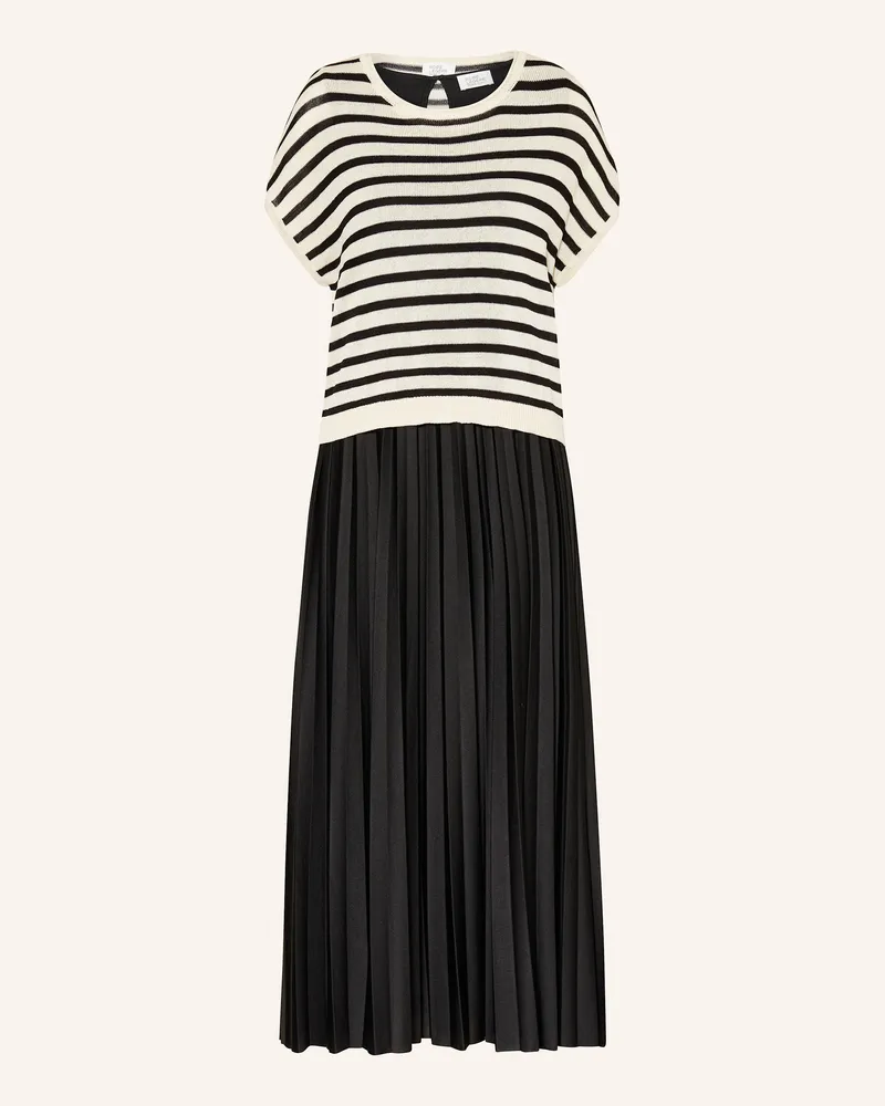 Vera Mont Set: Strickshirt und Plisseekleid Schwarz