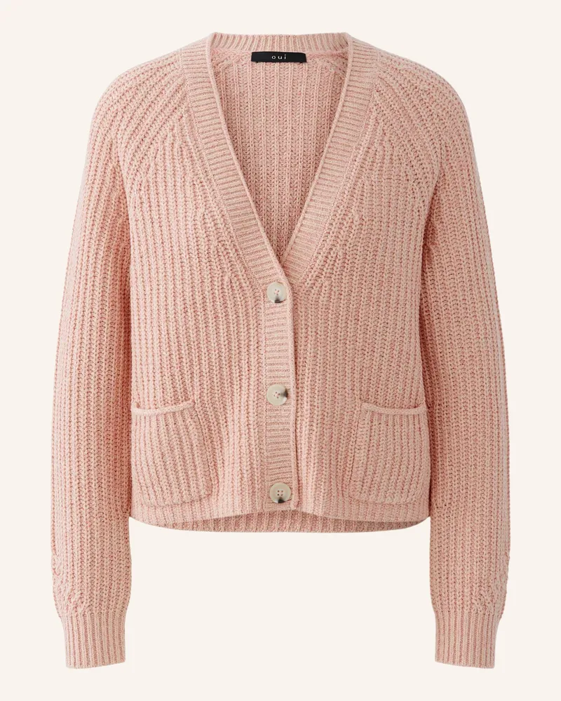 Oui  Strickjacke Lafonya rosa Rosa