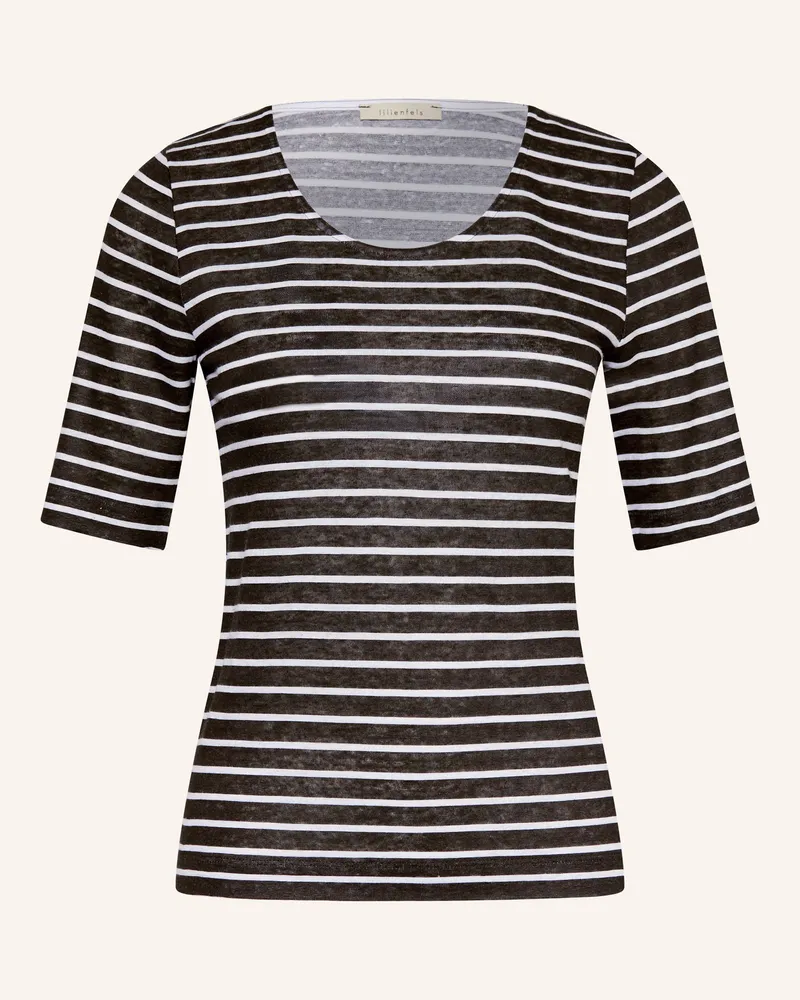 lilienfels T-Shirt aus Leinen Schwarz