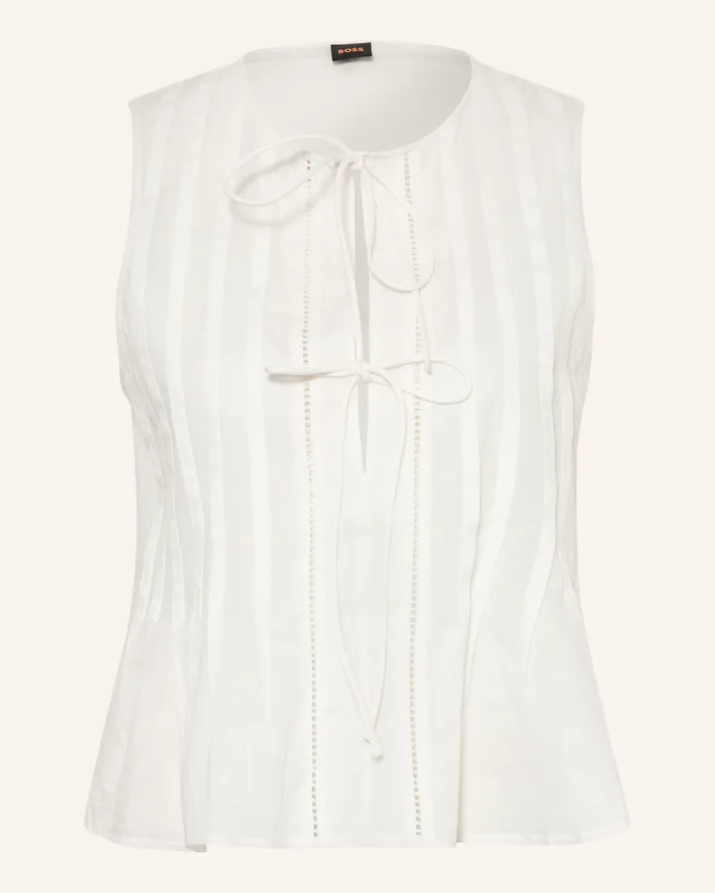 HUGO BOSS Blusentop ILENNA Weiss