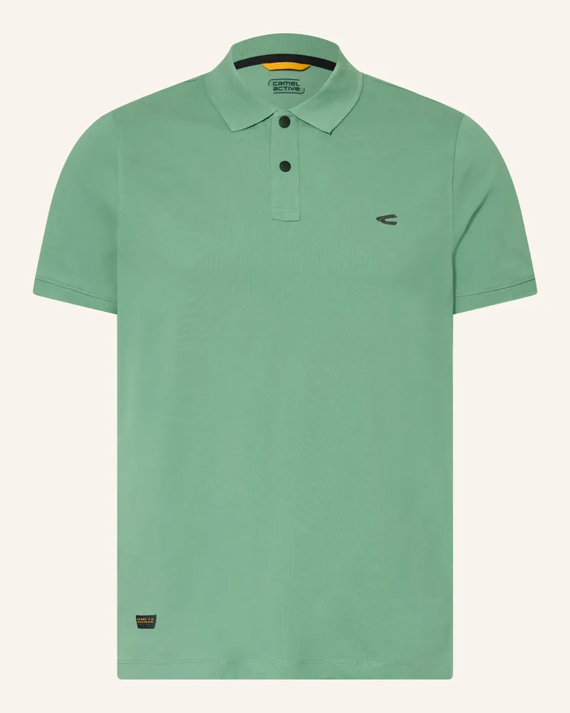Camel Active Piqué-Poloshirt gruen Grün