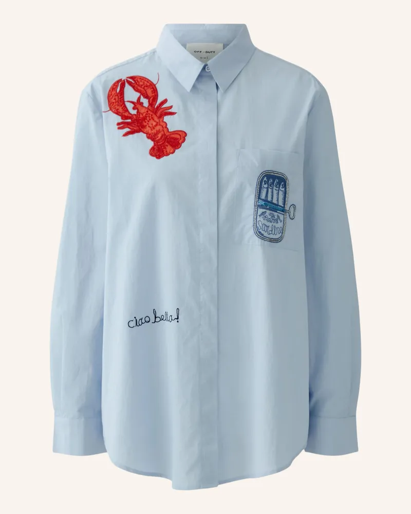 Oui  Bluse blau Blau
