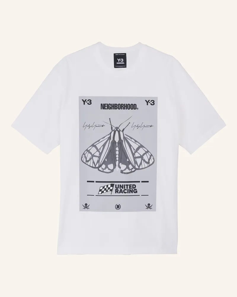 Y-3 Y-3 Nbhd Grafik T-Shirt weiss Weiss