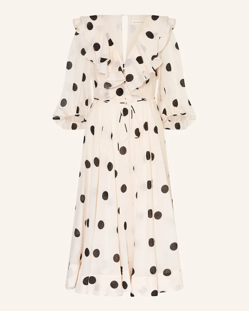 Phase Eight Kleid JAQLYN mit 3/4-Arm und Volants Creme