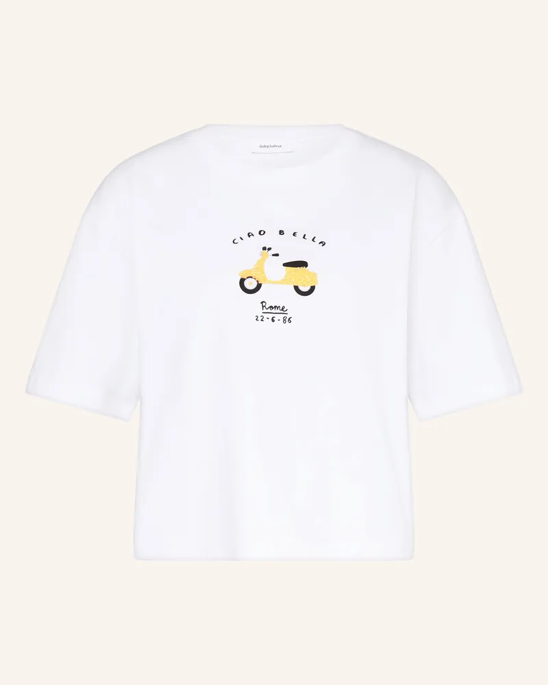 Darling Harbour T-Shirt Mit Schmuckperlen weiss White