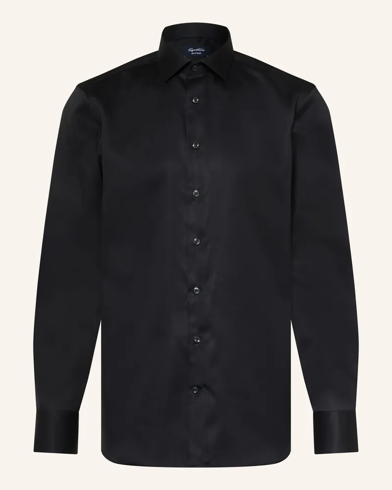 Olymp Hemd Tailored Fit schwarz Schwarz