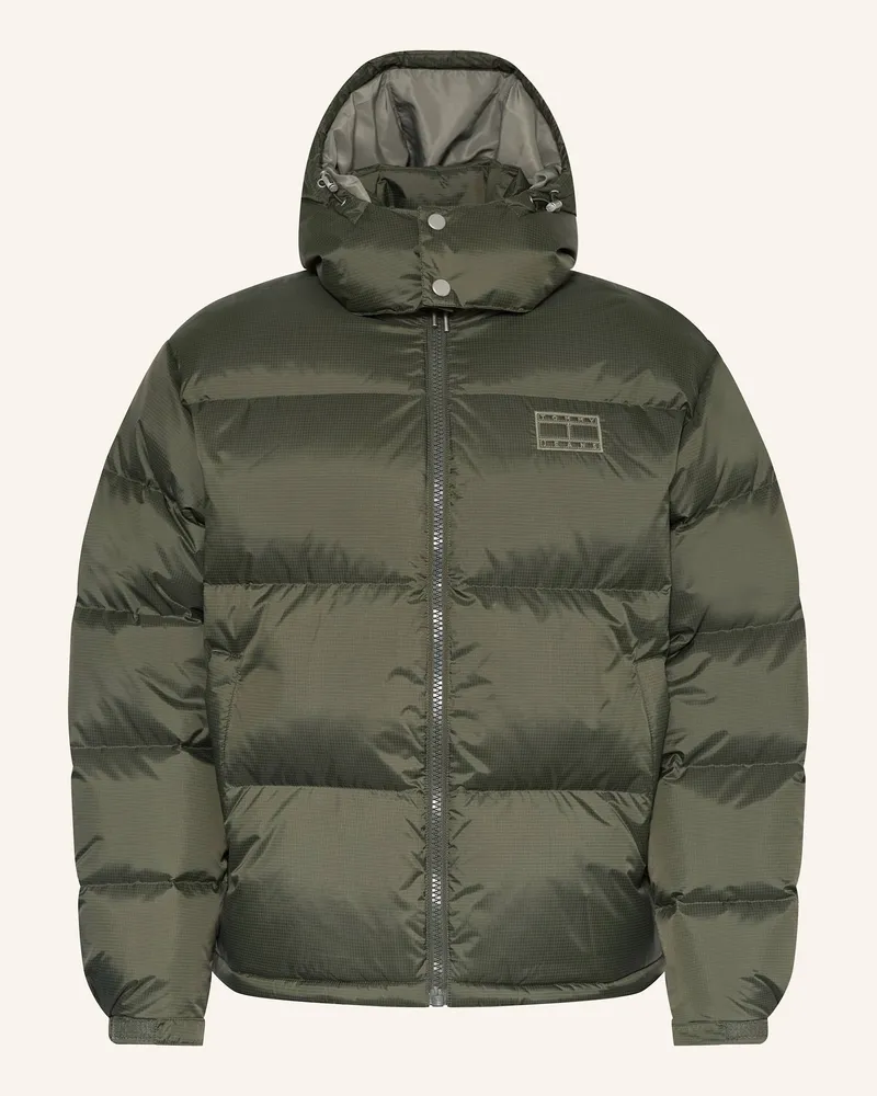 Tommy Hilfiger Daunenjacke ALASKA mit abnehmbarer Kapuze Dunkelgrün