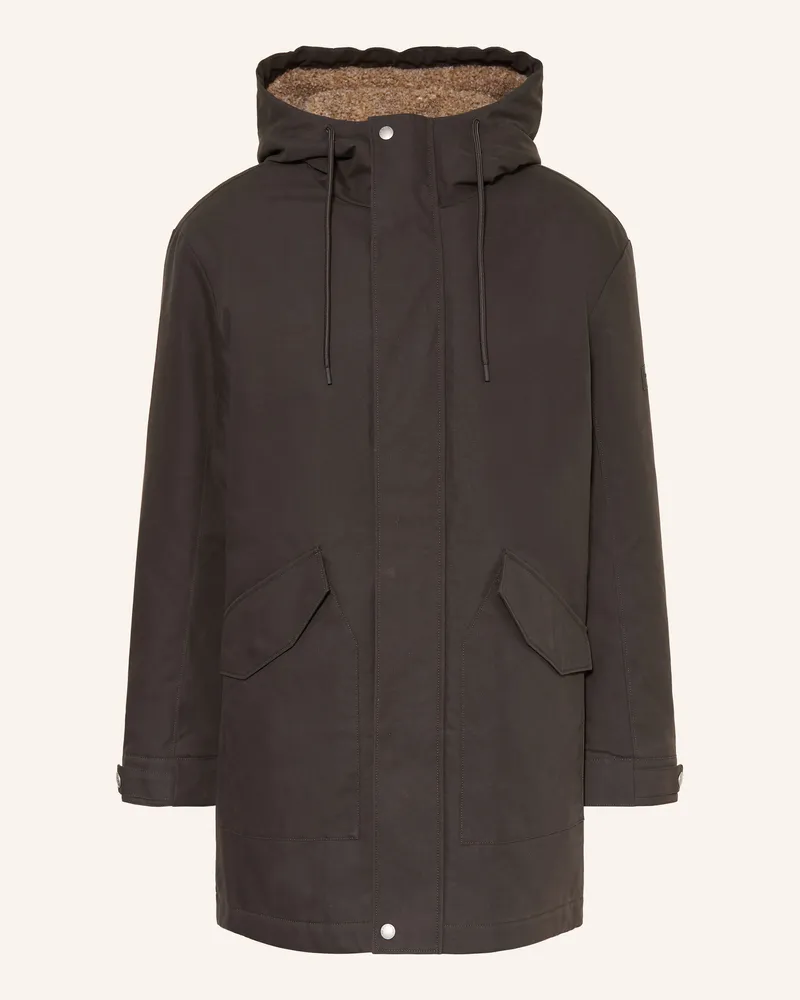 Marc O'Polo Parka braun Dunkelgrün