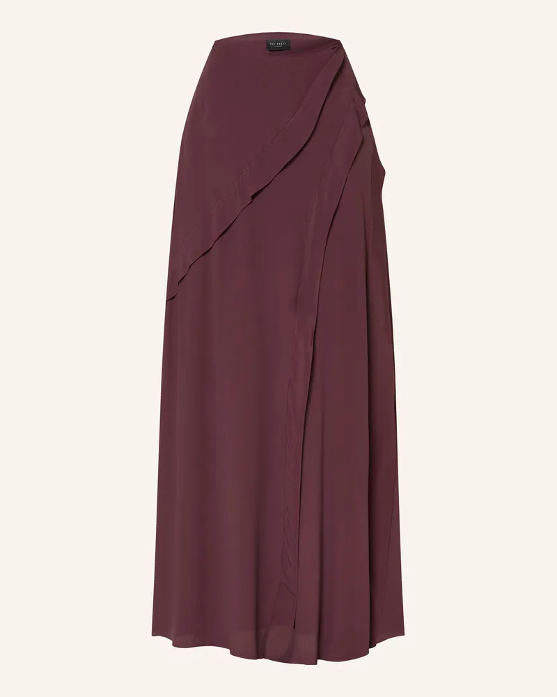 Ted Baker Rock Tylda Mit Volants rot Dunkelrot