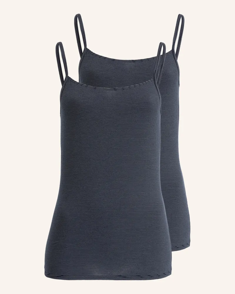 Schiesser 2er-Pack Tops MODAL ESSENTIALS Blau