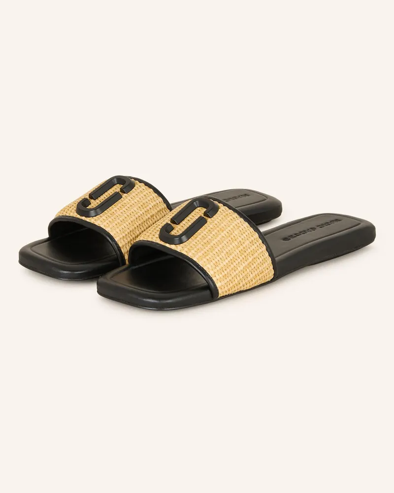 Marc Jacobs Pantoletten THE J MARC WOVEN SANDAL Hellbraun