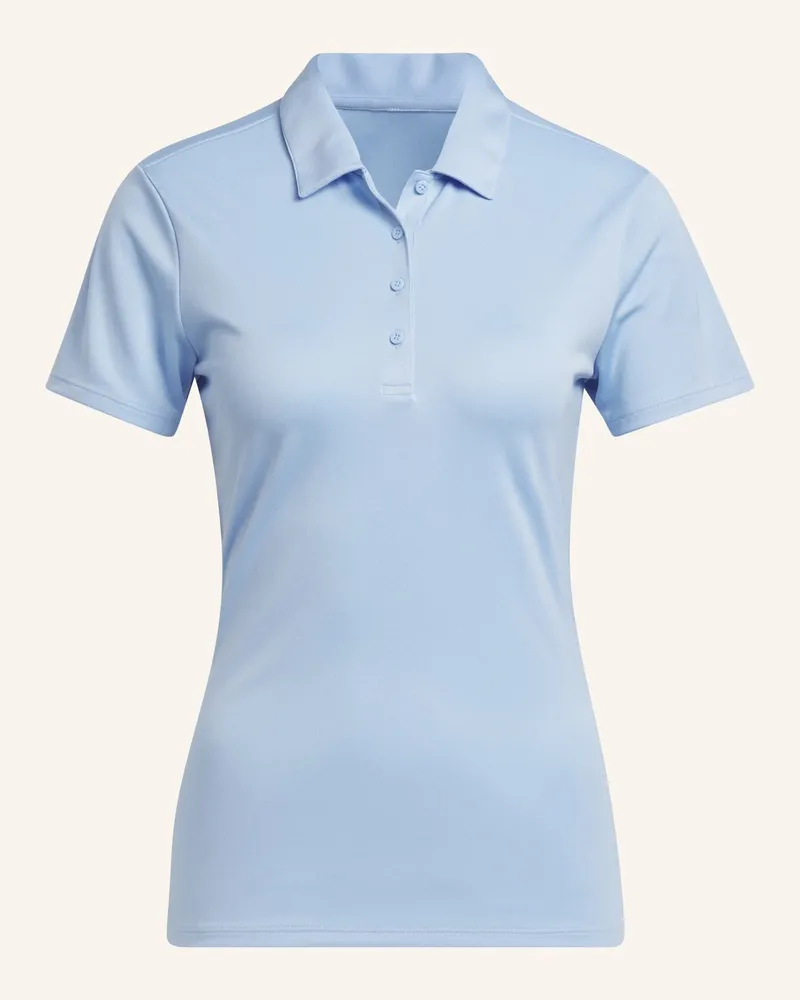 adidas SOLID PERFORMANCE SHORT SLEEVE POLOSHIRT Blau