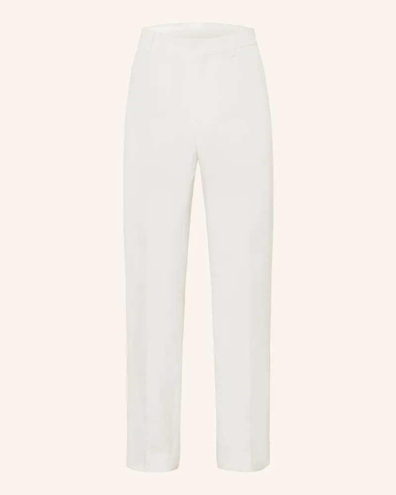AMI Paris Hose Regular Fit Mit Leinen beige Ecru