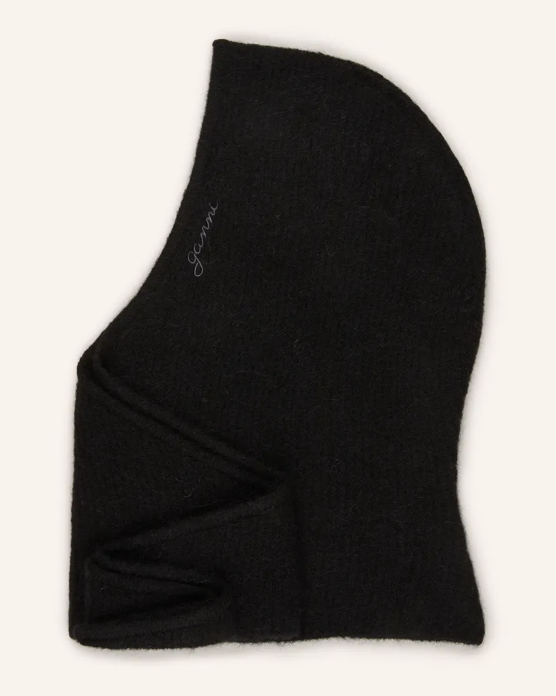 Ganni Balaclava Mit Alpaka schwarz Schwarz
