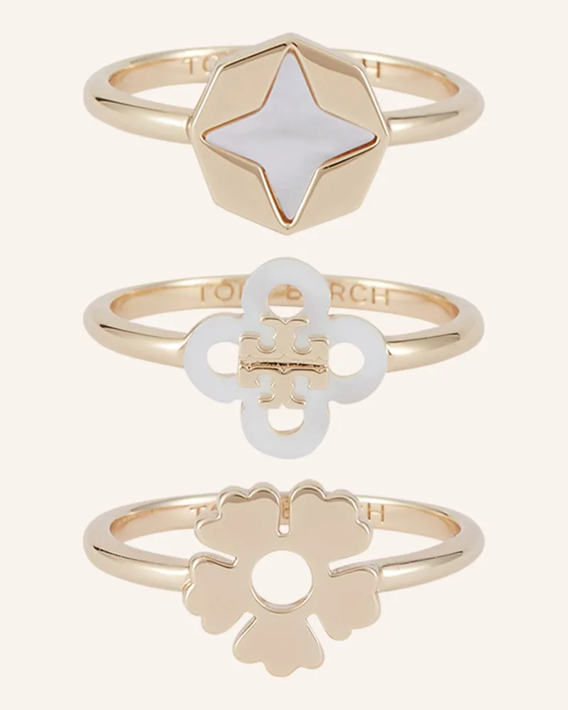 Tory Burch 3er-Set Ringe Gold