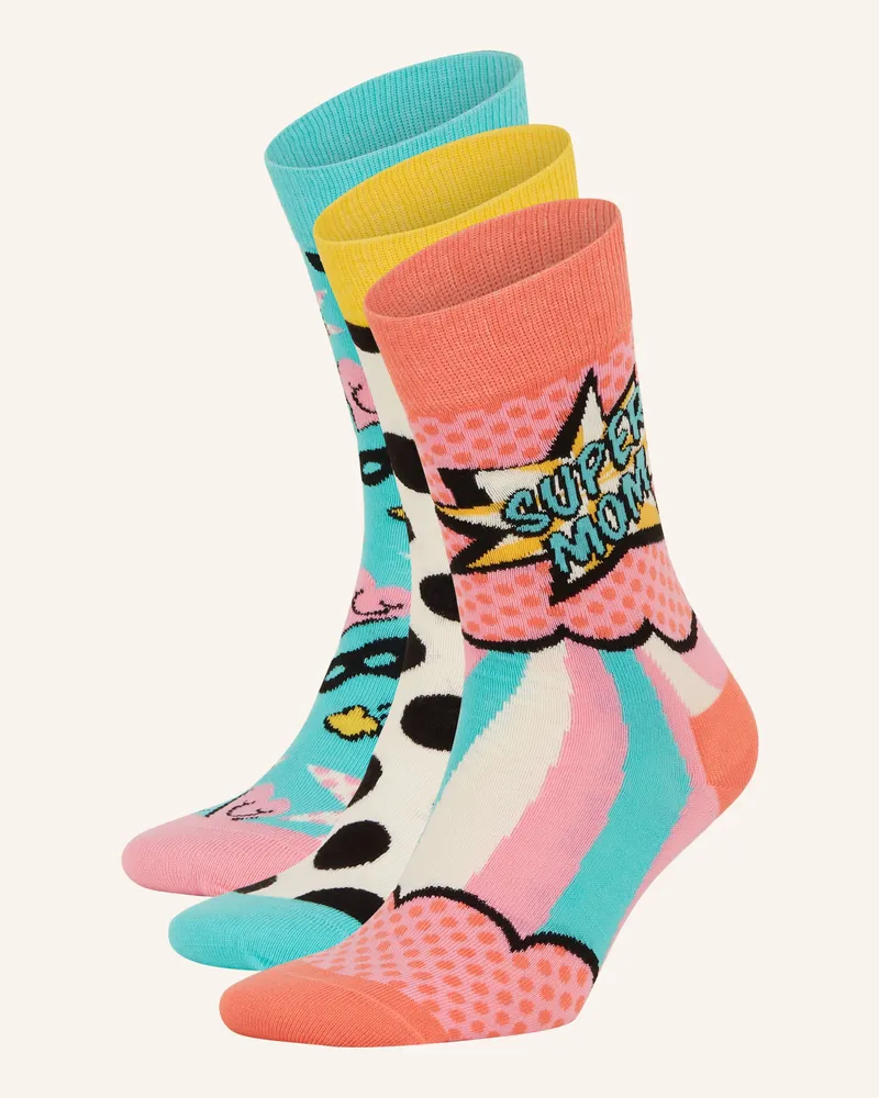 Happy Socks 3er-Pack Socken MOTHER'S DAY mit Geschenkbox 4300