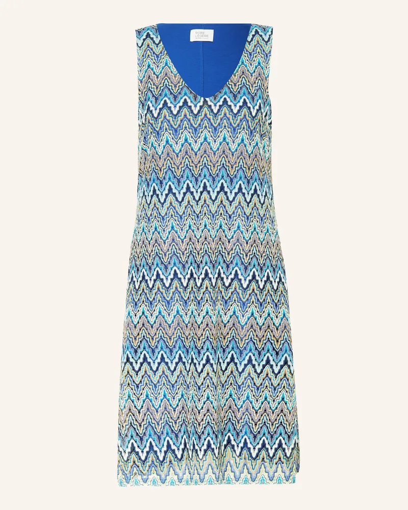 Vera Mont Häkelkleid mit Glitzergarn Blau