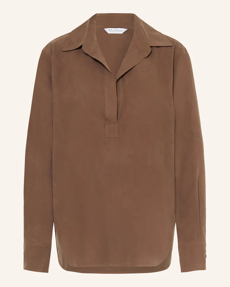 Max Mara Blusenshirt Mirko Aus Seide braun Braun