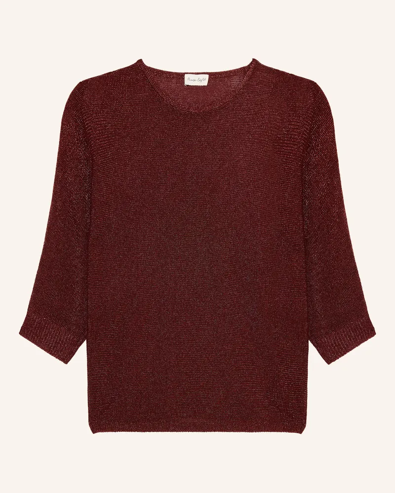 Phase Eight Pullover Metallic Christine Mit 3/4-Arm Und Glitzergarn braun Braun