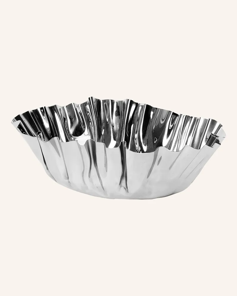 ferm LIVING Schale Tydra silber Silber