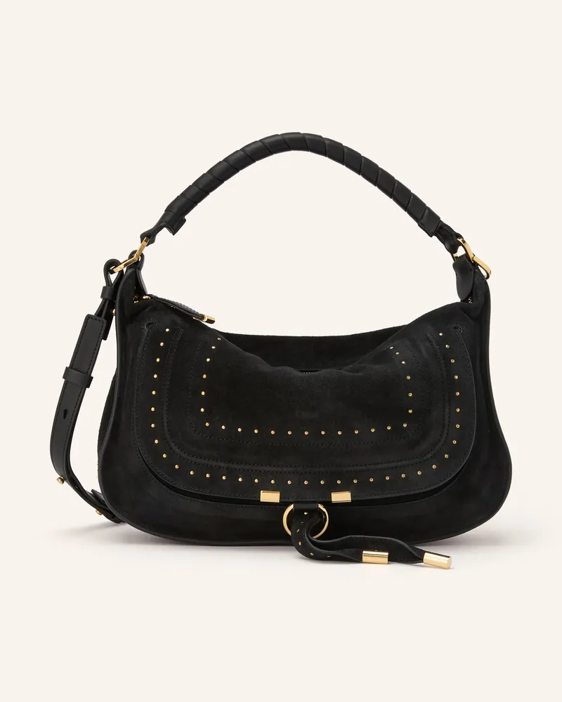 Chloé Handtasche Marcie Mit Nieten schwarz 001