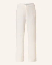 Claudie Pierlot Marlenehose mit Pailletten Weiss